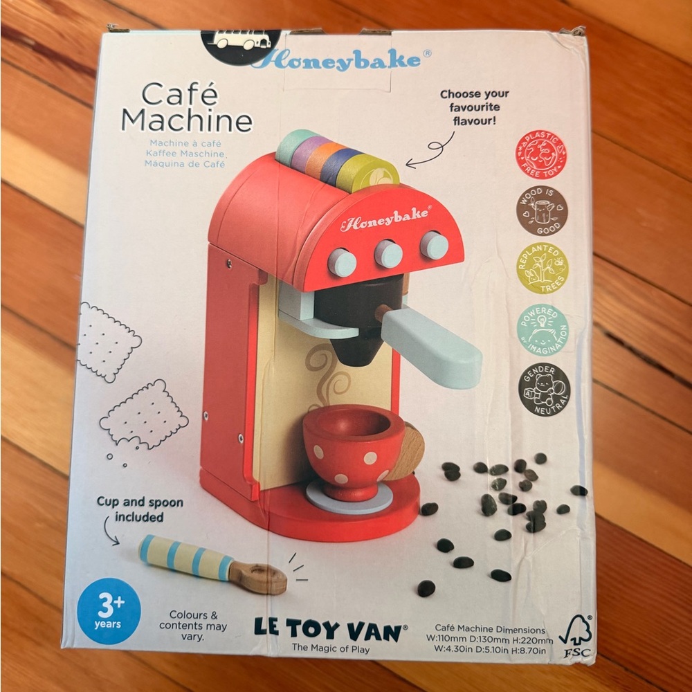 Me Toy Van Wooden Cafe Machine Set